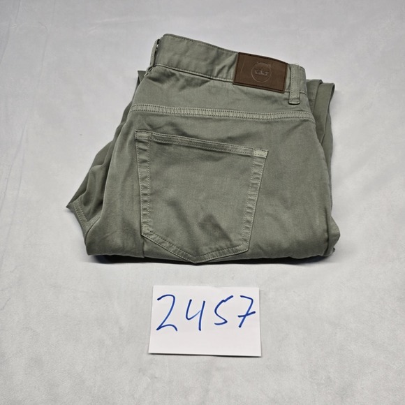 Peter Millar Men's Ultimate Sateen Five-Pocket Pants 34x27 Green - Picture 9 of 9